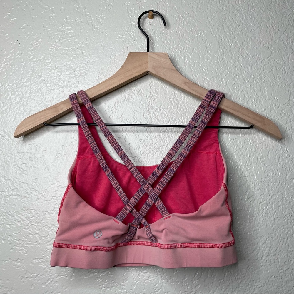 Lululemon Energy Bra Strappy Cross-Strap Sports Bra Size 6 - Picture 8 of 14